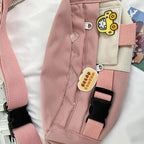 Cute Solid Color Fanny Pack For Girls Trendy Crossbody Chest Bag Belt Waist Packs Workout Traveling Dog Walking Casual Fashion Outdoor Waist Pack Bag Cool Fanny Packs Stevvex