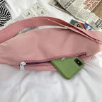 Cute Solid Color Fanny Pack For Girls Trendy Crossbody Chest Bag Belt Waist Packs Workout Traveling Dog Walking Casual Fashion Outdoor Waist Pack Bag Cool Fanny Packs Stevvex