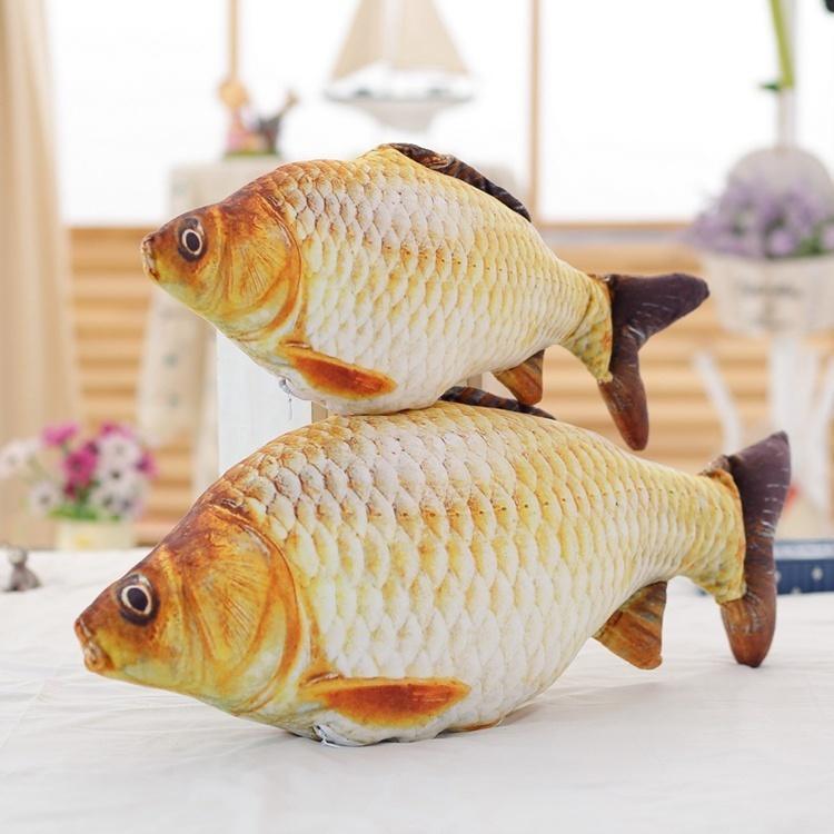 Cute Staffed Soft Animal Fish Plush Toys Pillow Creative Pillow Cushion Soft Fish Cushion Pillow Carp Plush Pillow Stuffed Toy Throw Pillow for Home Decoration Gift Kids Pillow Stuffed Animal Toy Gift Kids Toy Christmas Gifts Stevvex