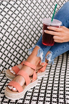 Cute Summer Women Golden Sandals Platform Heels Cross Strap Ankle Lace Beach Party Shoes Open Toe Ankle Platform Strap Casual Shoes Platform Wrap Rubber Sole Flat Sandal Stevvex