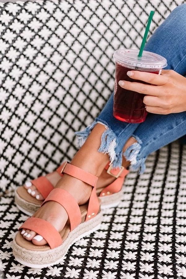 Cute Summer Women Golden Sandals Platform Heels Cross Strap Ankle Lace Beach Party Shoes Open Toe Ankle Platform Strap Casual Shoes Platform Wrap Rubber Sole Flat Sandal Stevvex