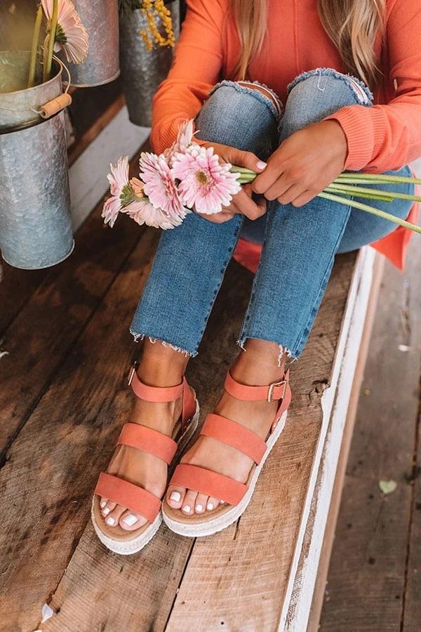 Cute Summer Women Golden Sandals Platform Heels Cross Strap Ankle Lace Beach Party Shoes Open Toe Ankle Platform Strap Casual Shoes Platform Wrap Rubber Sole Flat Sandal Stevvex