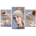 Cute Winter Warm Comfortable Cap Detachable Pom Pom Autumn Super Soft Fashionable Caps For Adults And Kids Stevvex