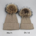 Cute Winter Warm Comfortable Cap Detachable Pom Pom Autumn Super Soft Fashionable Caps For Adults And Kids Stevvex