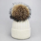 Cute Winter Warm Comfortable Cap Detachable Pom Pom Autumn Super Soft Fashionable Caps For Adults And Kids Stevvex