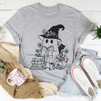 Cute Witch Ghost Tee Peachy Sunday