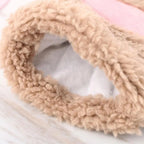 Cute Women Winter 1Pair Warm Fingerless Lovely Gloves Fluffy Colorful Comfortable Gloves For Autumn
