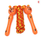Cute Wood Handle Kids Children Skipping Jump Adjustable Cotton Jump Ropes For Kids Skipping Fitness Rope Wooden Handle Jumping Rope For Children Exercise Workout Activity Stevvex