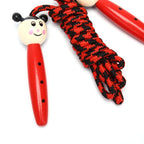 Cute Wood Handle Kids Children Skipping Jump Adjustable Cotton Jump Ropes For Kids Skipping Fitness Rope Wooden Handle Jumping Rope For Children Exercise Workout Activity Stevvex