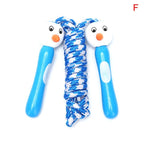 Cute Wood Handle Kids Children Skipping Jump Adjustable Cotton Jump Ropes For Kids Skipping Fitness Rope Wooden Handle Jumping Rope For Children Exercise Workout Activity Stevvex