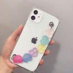 Cute Wrist Strap Butterfly Pendant Phone Case For iPhone 13 12 14Pro Max 8 7 Plus Cases For iPhone 11 Pro Max Elegant Butterfly Theme Transparent Soft Silicone Rubber Phone Case for iPhone Stevvex