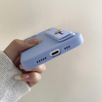 Cute Wrist Strap Soft Silicone Slim Protective Case with Strap Cover Square Silicone Phone Case For iPhone 11 13 12 Pro XR XS Max X 6 6s 7 8 Plus SE2 Candy Colors Soft Back Cover Stevvex