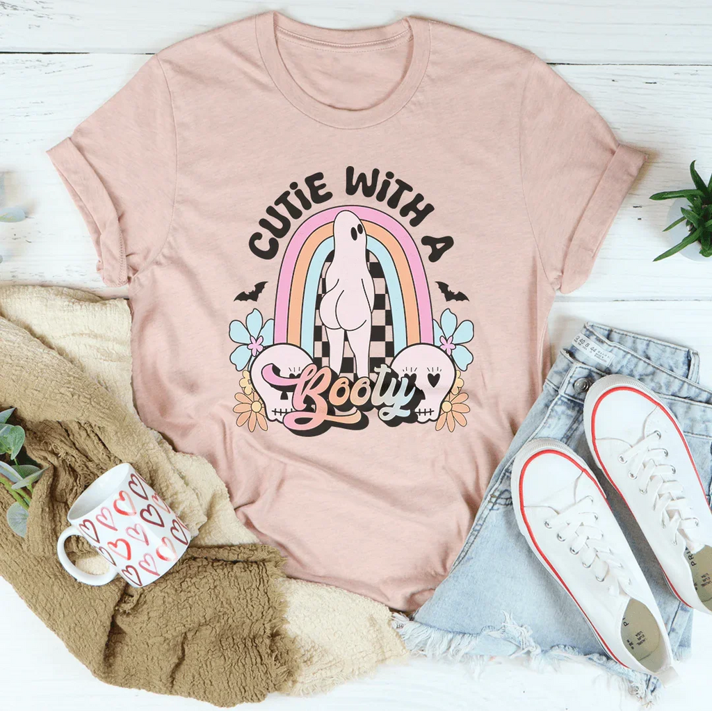 Cutie With A Booty Tee Peachy Sunday