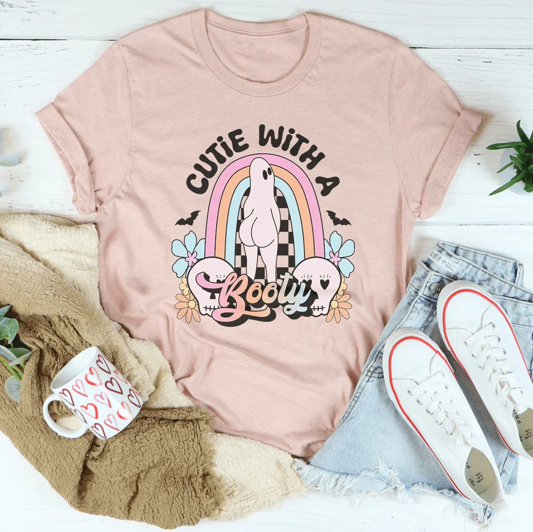 Cutie With A Booty Tee Peachy Sunday