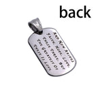 CZ Calvary Dog Tag Necklace KingdomWear