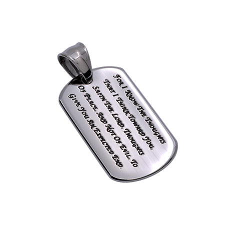 CZ Calvary Dog Tag Necklace KingdomWear