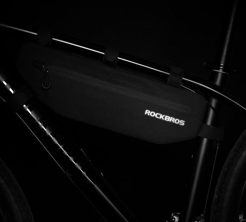 Cycling Bicycle Bags Top Tube Front Frame Bag Waterproof Road  Dirt-resistant Bike Accessories Bags  Bike Frame Bag Waterproof Bike Elegant Design Bag Bicycle Under Top Tube Bag Corner Pouch Storage Bag For Cycling Accessories Stevvex