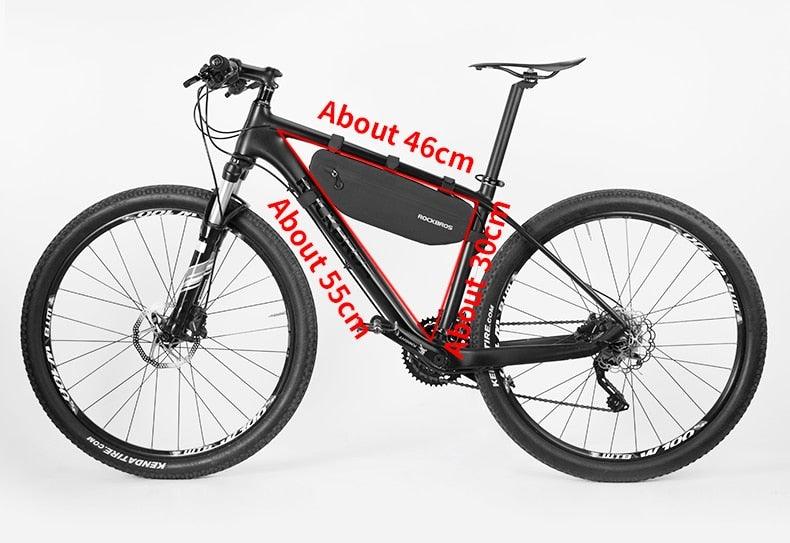 Cycling Bicycle Bags Top Tube Front Frame Bag Waterproof Road  Dirt-resistant Bike Accessories Bags  Bike Frame Bag Waterproof Bike Elegant Design Bag Bicycle Under Top Tube Bag Corner Pouch Storage Bag For Cycling Accessories Stevvex