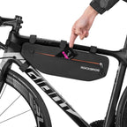 Cycling Bicycle Bags Top Tube Front Frame Bag Waterproof Road  Dirt-resistant Bike Accessories Bags  Bike Frame Bag Waterproof Bike Elegant Design Bag Bicycle Under Top Tube Bag Corner Pouch Storage Bag For Cycling Accessories Stevvex