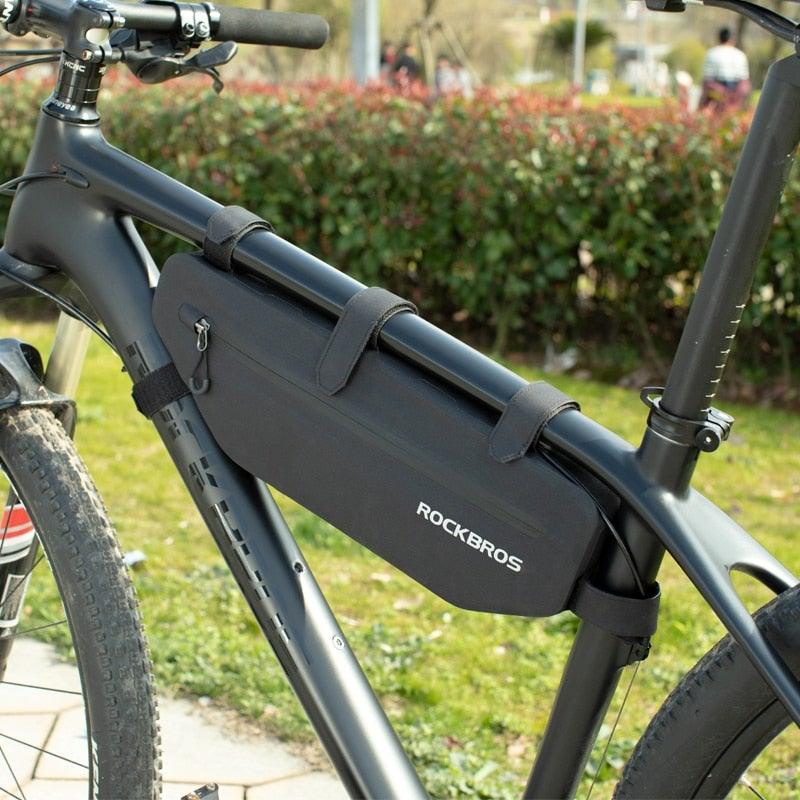 Cycling Bicycle Bags Top Tube Front Frame Bag Waterproof Road  Dirt-resistant Bike Accessories Bags  Bike Frame Bag Waterproof Bike Elegant Design Bag Bicycle Under Top Tube Bag Corner Pouch Storage Bag For Cycling Accessories Stevvex