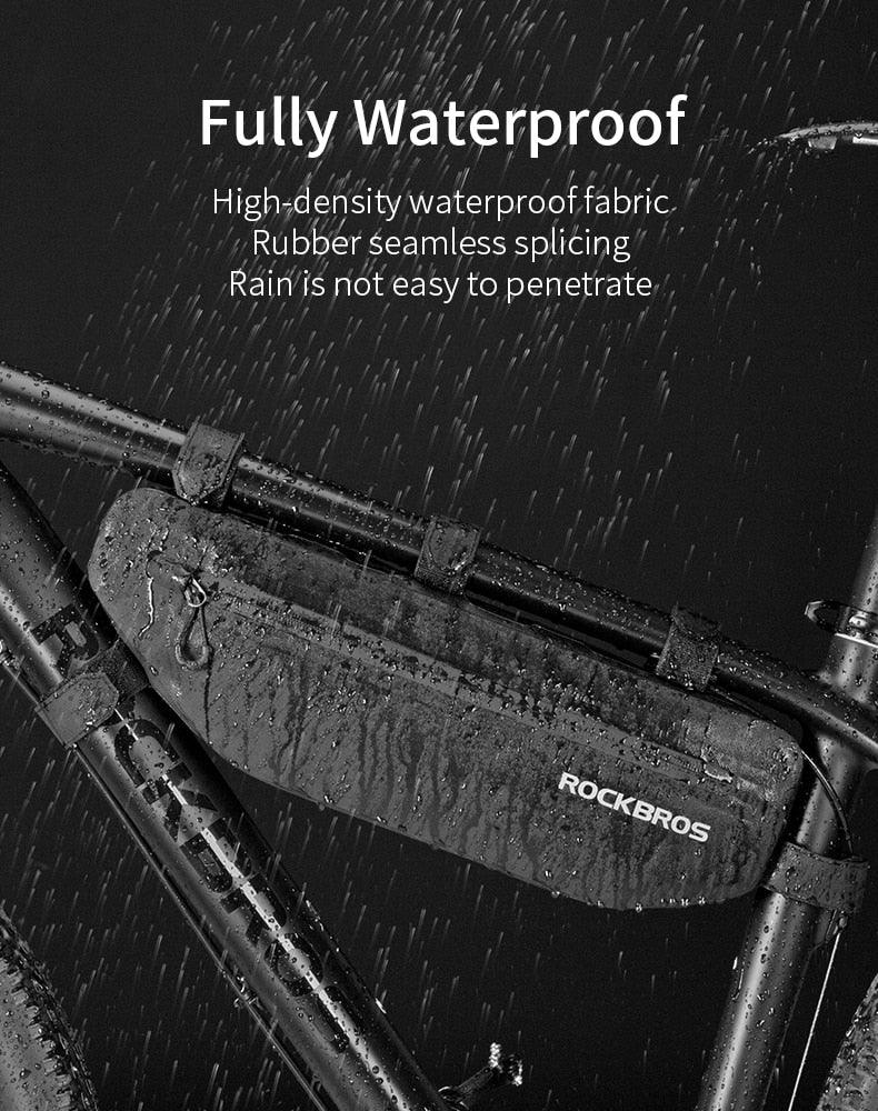 Cycling Bicycle Bags Top Tube Front Frame Bag Waterproof Road  Dirt-resistant Bike Accessories Bags  Bike Frame Bag Waterproof Bike Elegant Design Bag Bicycle Under Top Tube Bag Corner Pouch Storage Bag For Cycling Accessories Stevvex