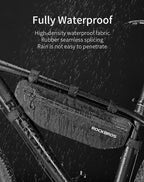 Cycling Bicycle Bags Top Tube Front Frame Bag Waterproof Road  Dirt-resistant Bike Accessories Bags  Bike Frame Bag Waterproof Bike Elegant Design Bag Bicycle Under Top Tube Bag Corner Pouch Storage Bag For Cycling Accessories Stevvex