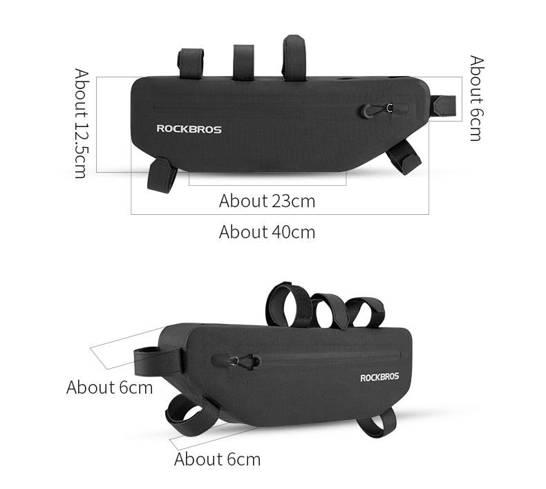 Cycling Bicycle Bags Top Tube Front Frame Bag Waterproof Road  Dirt-resistant Bike Accessories Bags  Bike Frame Bag Waterproof Bike Elegant Design Bag Bicycle Under Top Tube Bag Corner Pouch Storage Bag For Cycling Accessories Stevvex