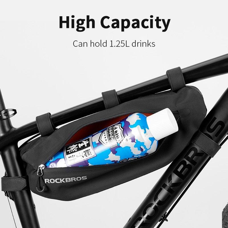 Cycling Bicycle Bags Top Tube Front Frame Bag Waterproof Road  Dirt-resistant Bike Accessories Bags  Bike Frame Bag Waterproof Bike Elegant Design Bag Bicycle Under Top Tube Bag Corner Pouch Storage Bag For Cycling Accessories Stevvex