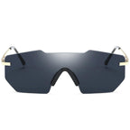 Cycling Glasseses Sports Sunglasses UV400 Protection Baseball Fishing Ski Running Go Unisex Polarized Rectangle Shape Sunglasses For Men & Women Retro Shape Mirror Frameless Glasses Stevvex
