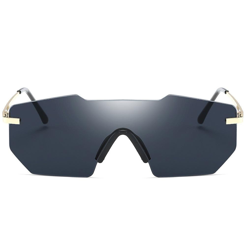Cycling Glasseses Sports Sunglasses UV400 Protection Baseball Fishing Ski Running Go Unisex Polarized Rectangle Shape Sunglasses For Men & Women Retro Shape Mirror Frameless Glasses Stevvex