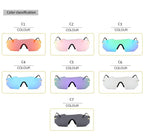 Cycling Glasseses Sports Sunglasses UV400 Protection Baseball Fishing Ski Running Go Unisex Polarized Rectangle Shape Sunglasses For Men & Women Retro Shape Mirror Frameless Glasses Stevvex
