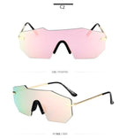 Cycling Glasseses Sports Sunglasses UV400 Protection Baseball Fishing Ski Running Go Unisex Polarized Rectangle Shape Sunglasses For Men & Women Retro Shape Mirror Frameless Glasses Stevvex