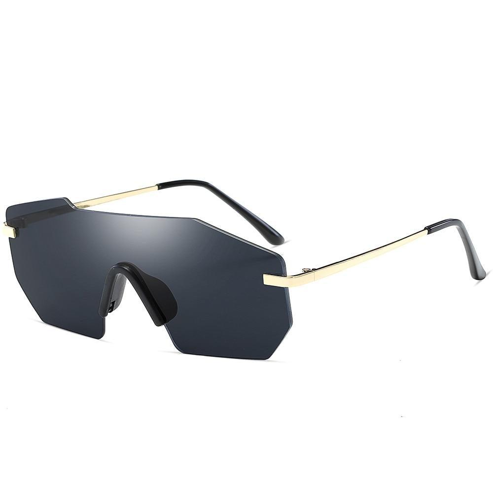 Cycling Glasseses Sports Sunglasses UV400 Protection Baseball Fishing Ski Running Go Unisex Polarized Rectangle Shape Sunglasses For Men & Women Retro Shape Mirror Frameless Glasses Stevvex