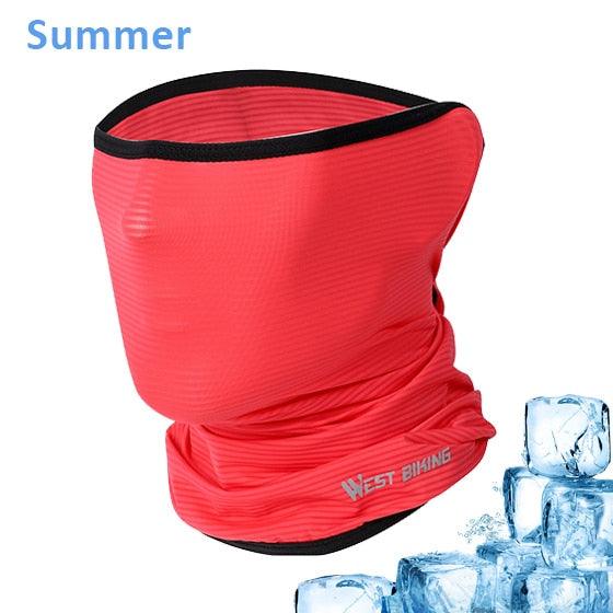 Cycling Headwear Winter Men Anti-sweat Breathable Cycling Face Cover Running Bicycle Bandana Sports Scarf Headband Neck Gaiter Face Mask Scarf Dust Sun Protection Cool Lightweight Windproof Breathable Fishing Hiking Running Cycling Stevvex
