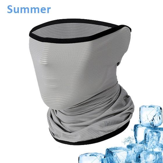 Cycling Headwear Winter Men Anti-sweat Breathable Cycling Face Cover Running Bicycle Bandana Sports Scarf Headband Neck Gaiter Face Mask Scarf Dust Sun Protection Cool Lightweight Windproof Breathable Fishing Hiking Running Cycling Stevvex