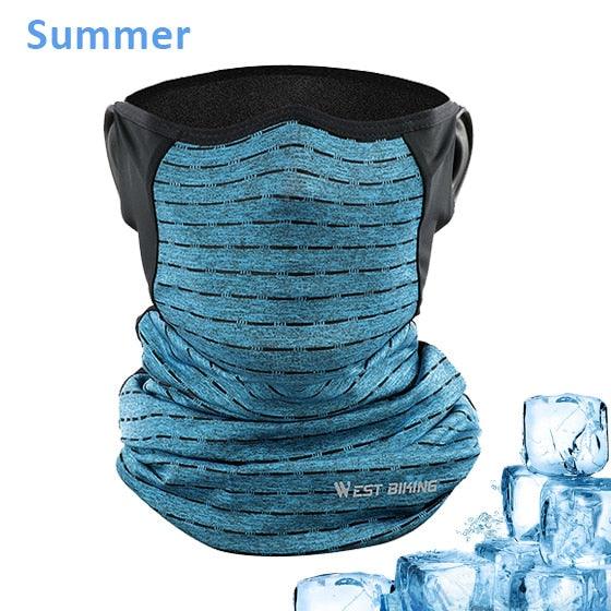 Cycling Headwear Winter Men Anti-sweat Breathable Cycling Face Cover Running Bicycle Bandana Sports Scarf Headband Neck Gaiter Face Mask Scarf Dust Sun Protection Cool Lightweight Windproof Breathable Fishing Hiking Running Cycling Stevvex