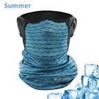 Cycling Headwear Winter Men Anti-sweat Breathable Cycling Face Cover Running Bicycle Bandana Sports Scarf Headband Neck Gaiter Face Mask Scarf Dust Sun Protection Cool Lightweight Windproof Breathable Fishing Hiking Running Cycling Stevvex