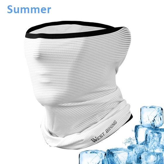 Cycling Headwear Winter Men Anti-sweat Breathable Cycling Face Cover Running Bicycle Bandana Sports Scarf Headband Neck Gaiter Face Mask Scarf Dust Sun Protection Cool Lightweight Windproof Breathable Fishing Hiking Running Cycling Stevvex