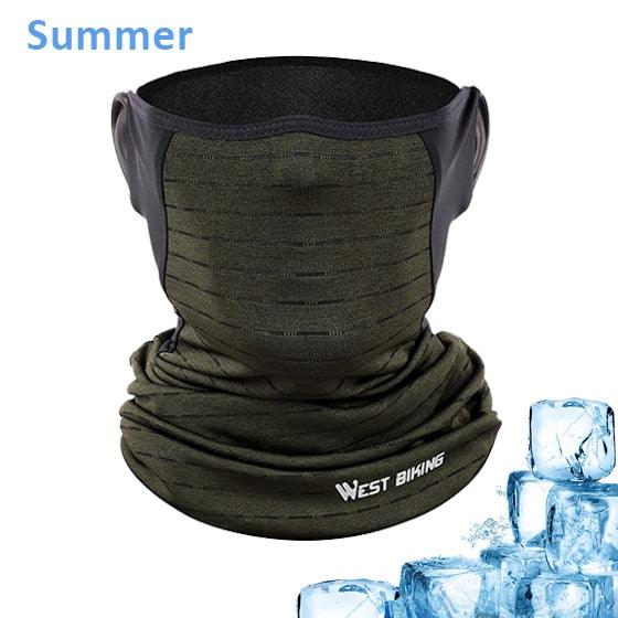 Cycling Headwear Winter Men Anti-sweat Breathable Cycling Face Cover Running Bicycle Bandana Sports Scarf Headband Neck Gaiter Face Mask Scarf Dust Sun Protection Cool Lightweight Windproof Breathable Fishing Hiking Running Cycling Stevvex