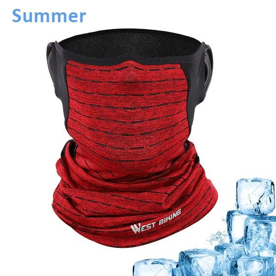 Cycling Headwear Winter Men Anti-sweat Breathable Cycling Face Cover Running Bicycle Bandana Sports Scarf Headband Neck Gaiter Face Mask Scarf Dust Sun Protection Cool Lightweight Windproof Breathable Fishing Hiking Running Cycling Stevvex
