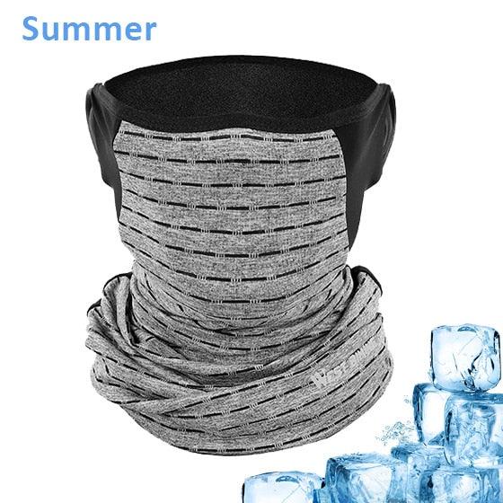 Cycling Headwear Winter Men Anti-sweat Breathable Cycling Face Cover Running Bicycle Bandana Sports Scarf Headband Neck Gaiter Face Mask Scarf Dust Sun Protection Cool Lightweight Windproof Breathable Fishing Hiking Running Cycling Stevvex