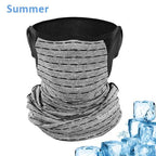 Cycling Headwear Winter Men Anti-sweat Breathable Cycling Face Cover Running Bicycle Bandana Sports Scarf Headband Neck Gaiter Face Mask Scarf Dust Sun Protection Cool Lightweight Windproof Breathable Fishing Hiking Running Cycling Stevvex