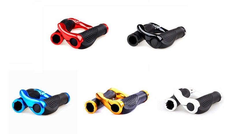 Cycling Lockable Handle Bar Grip Anti Skip Road Bike Handlebar Bicycle Grip Aluminum Alloy Mountain Bike Handlebar Grips Ergonomic Design Aluminum Double Lock-on Mountain Bike Grips Foldable Urban Bicycles Grips Scooter Grips Stevvex
