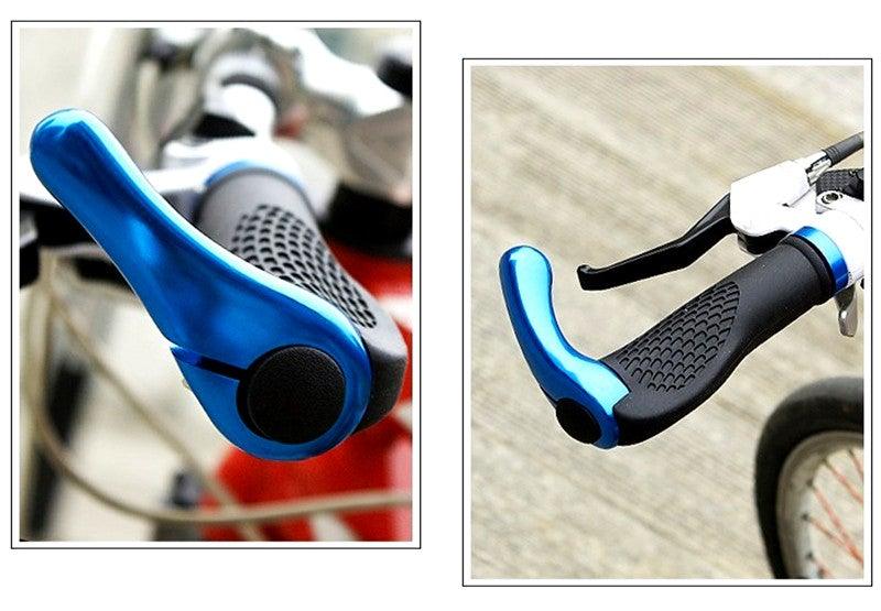 Cycling Lockable Handle Bar Grip Anti Skip Road Bike Handlebar Bicycle Grip Aluminum Alloy Mountain Bike Handlebar Grips Ergonomic Design Aluminum Double Lock-on Mountain Bike Grips Foldable Urban Bicycles Grips Scooter Grips Stevvex
