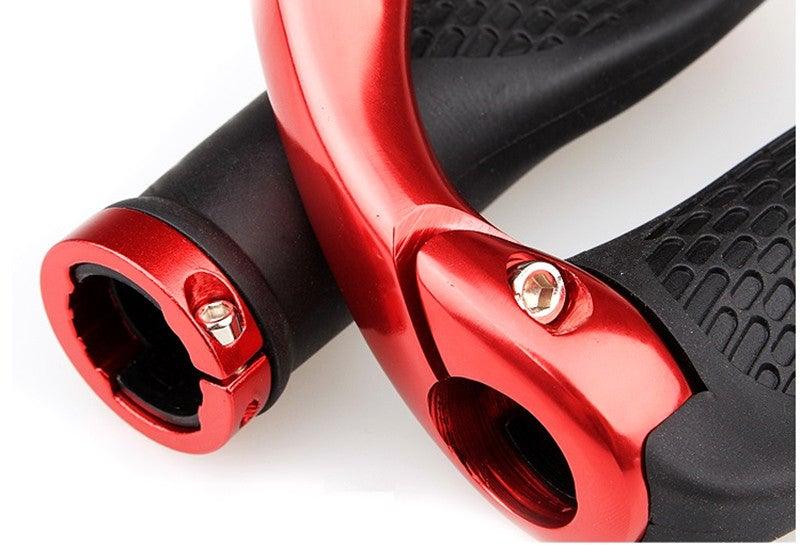 Cycling Lockable Handle Bar Grip Anti Skip Road Bike Handlebar Bicycle Grip Aluminum Alloy Mountain Bike Handlebar Grips Ergonomic Design Aluminum Double Lock-on Mountain Bike Grips Foldable Urban Bicycles Grips Scooter Grips Stevvex