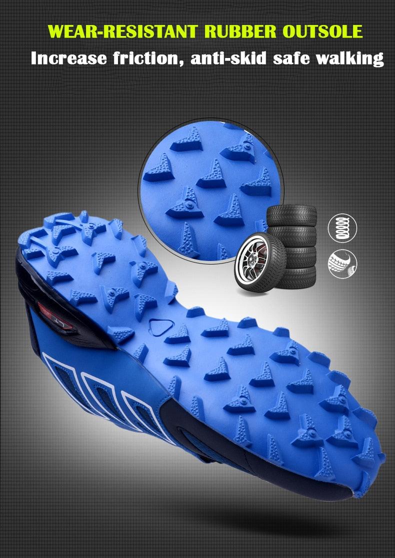 Cycling Mens Waterproof Outdoor Hiking Sneakers Men's Trail Running Shoes Fashion Hiking Sneakers For Men Tennis Cross Training Shoe Mens Casual Outdoor Walking Workout Footwear Stevvex