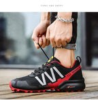 Cycling Mens Waterproof Outdoor Hiking Sneakers Men's Trail Running Shoes Fashion Hiking Sneakers For Men Tennis Cross Training Shoe Mens Casual Outdoor Walking Workout Footwear Stevvex