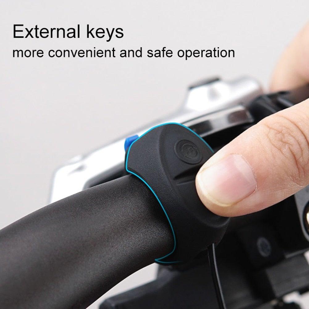 Cycling Mountain Road Bike Electronic Horn USB Rechargeable Electric Scooter Bicycle Handlebar Sound Alarm Ring Bell Outdoor Mini Bicycle Horn 130 db Loud Handlebar Cycling Alarm Alert Ring For Mountain Bike Stevvex
