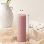 Cylinder DIY Soy Candle Home Decoration Handmade Scented Candles Aromatherapy Romantic Dinner Pillar Candles Clean Burning Dinner Candles for Wedding Home Décor Party Restaurant Spa Candles Stevvex