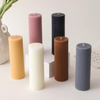 Cylinder DIY Soy Candle Home Decoration Handmade Scented Candles Aromatherapy Romantic Dinner Pillar Candles Clean Burning Dinner Candles for Wedding Home Décor Party Restaurant Spa Candles Stevvex